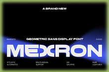 Mexron Geometric Sans Display Font