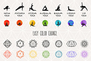 Yoga Symbols, a Healthcare Illustration by Zim Varezhkin (Thumbnail 3 of 7)