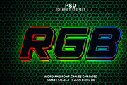 RGB light Gaming 3d Text Effect, an Action Add-On by bdrobin (Thumbnail 2 of 2)