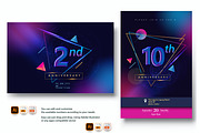Anniversary Logo-Colorful Background, a Graphic by OtpirusGraphic (Thumbnail 4 of 4)