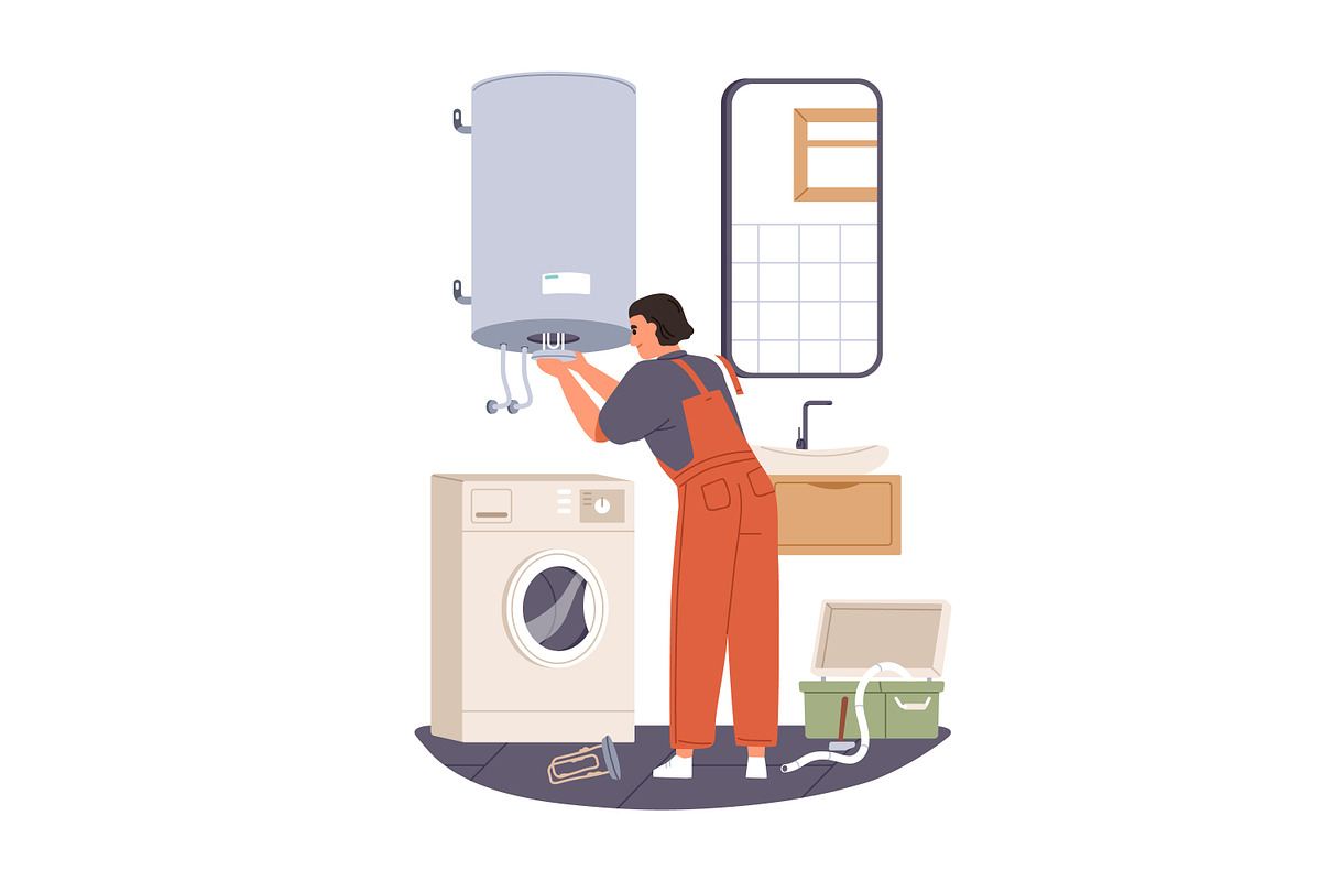 Repairmen, home repair workers set, a Work Illustration by Good Studio (Photo 12 of 13)