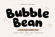 Bubble Bean, a Sans Serif Font by cocodesign (Thumbnail 1 of 7)