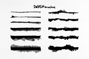 Swash Brushes for Illustrator, a Brush Add-On by Mazheika Store (Thumbnail 5 of 6)