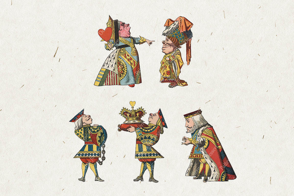 Vintage Alice in Wonderland Clip Art, a Person Illustration by Patterns for Dessert (Photo 3 of 6)