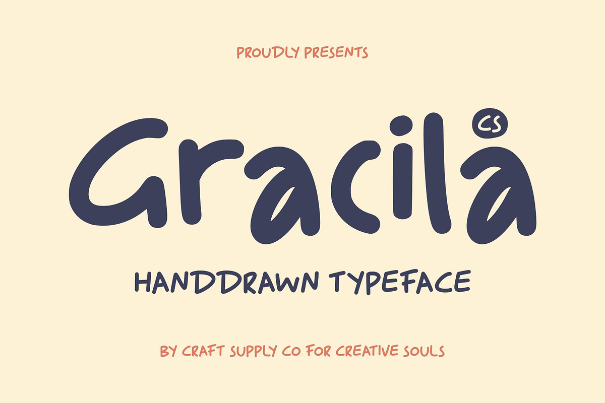 CS Gracila – Playful Font, a Handwritten Font by Craft Supply Co. (Photo 1 of 8)
