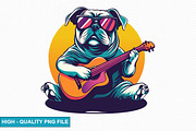 Music Dog Clipart Bundle, an Illustration by crative8112 (Thumbnail 9 of 15)