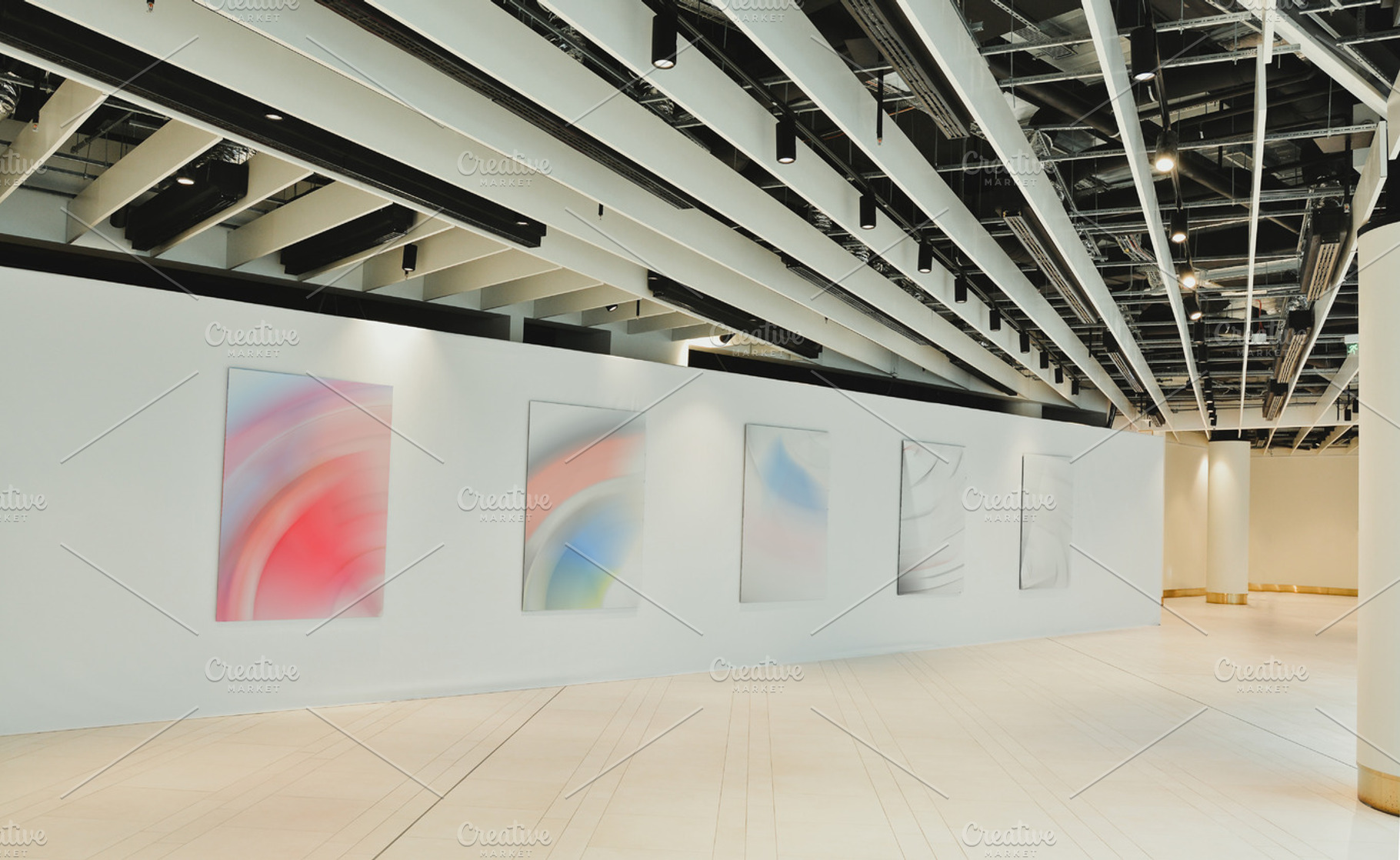 Artworks in the lobby gallery, an Arts & Entertainment Photo by Pro.Motion