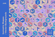 Isometric Shapes / Vector Background, a Background Graphic by dvtchk (Thumbnail 8 of 16)