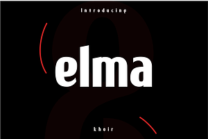 elma, a Sans Serif Font by Khoir