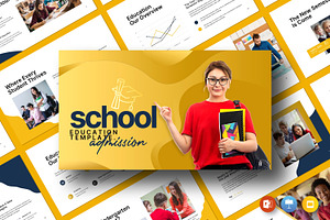 School Admission Presentation, a Presentation Template by evgenystudio