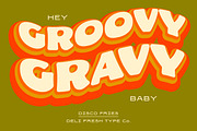 Disco Fries: A Retro Poster Font, a Sans Serif Font by DeliFreshTypeCo. (Thumbnail 5 of 5)