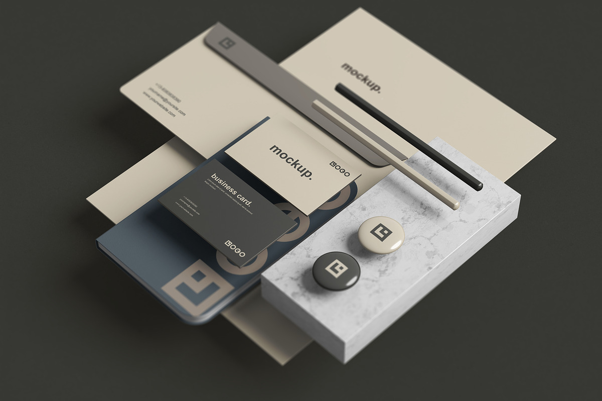 Stationery / Branding Mockup, a Books & Magazine Mockup by simuradi (Photo 9 of 10)