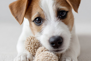 Playful Jack Russell puppy joyfully, an Animal Photo by MistyDay