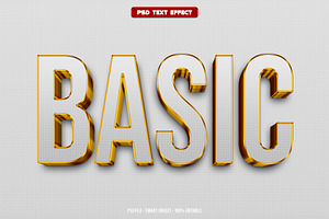 Basic 3D editable text effect, a Layer Style Add-On by Hello Muh
