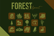 Forest Adventure Hand-Draw Clipart, an Object Illustration by Rasgood (Thumbnail 8 of 9)