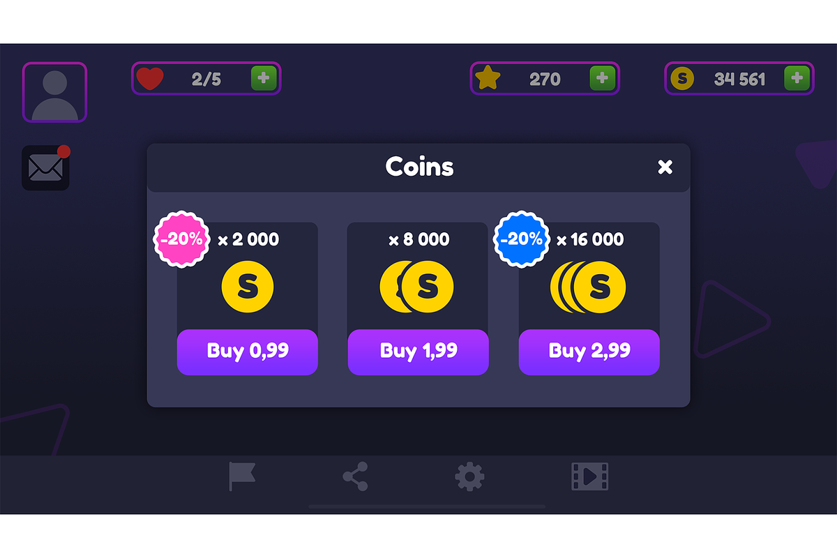 Flat Game GUI Pack, an Icon by KartInnka (Photo 9 of 16)