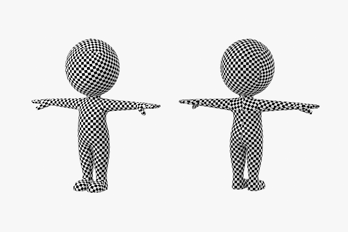 Cute Stickman in T-Pose CAT Rig, a Characters & Person 3D Model by VK Studio (Photo 17 of 19)