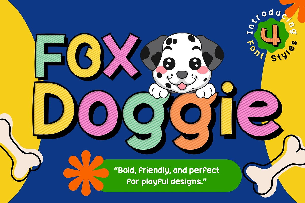 Fox Doggie: 4 Font Styles, a Handwritten Font by Fox7 By Rattana (Photo 1 of 13)