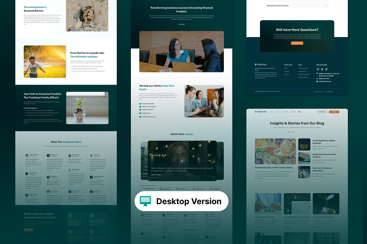 Fortiora - Wealth Consultant Web Kit, a Landing Page Template by Agensip Design Agency (Photo 7 of 10)