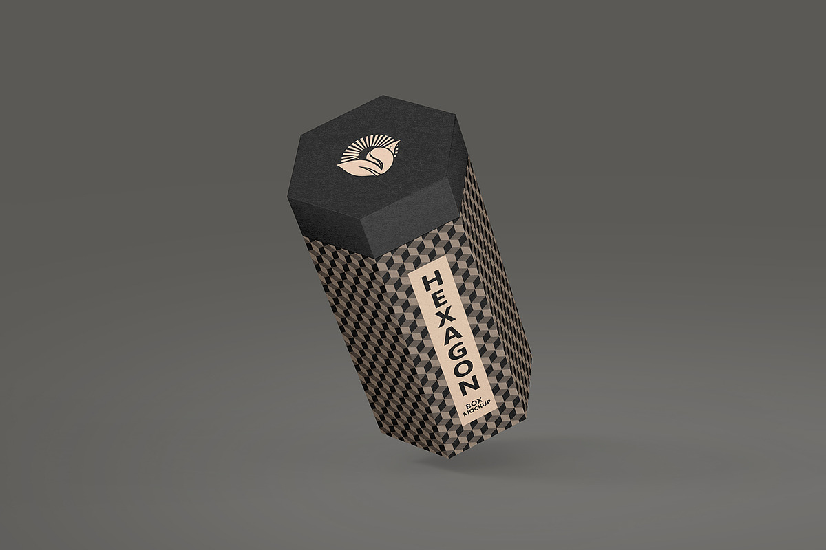 Sleek Hexagonal Packaging Mockup, a Packaging Mockup by Ram Studio LLC (Photo 4 of 16)