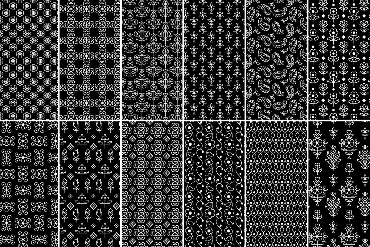 Buti & Paisley Seamless Patterns, a Pattern Graphic by Melissa Held Designs (Photo 2 of 2)