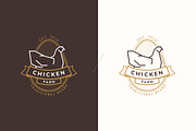 Outline Animal Badges, a Branding & Logo Template by blauananas (Thumbnail 3 of 8)