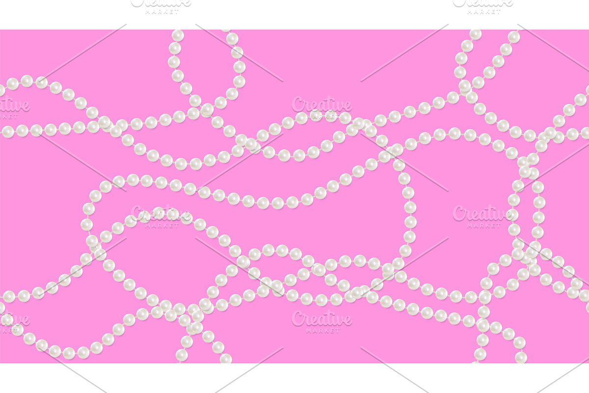 Pearl bead seamless pattern, a Texture Illustration by Woters little shop (Photo 1 of 3)
