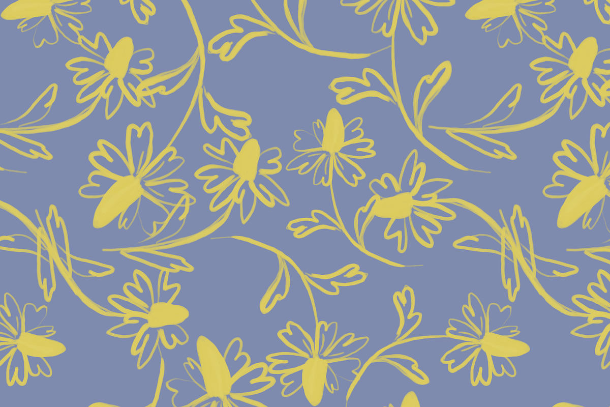 Neon wild daisy flowers pattern, a Pattern Graphic by Cotton Melon pattern Shop (Photo 4 of 5)