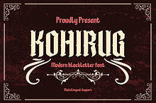 KOHIRUG Blackletter Font