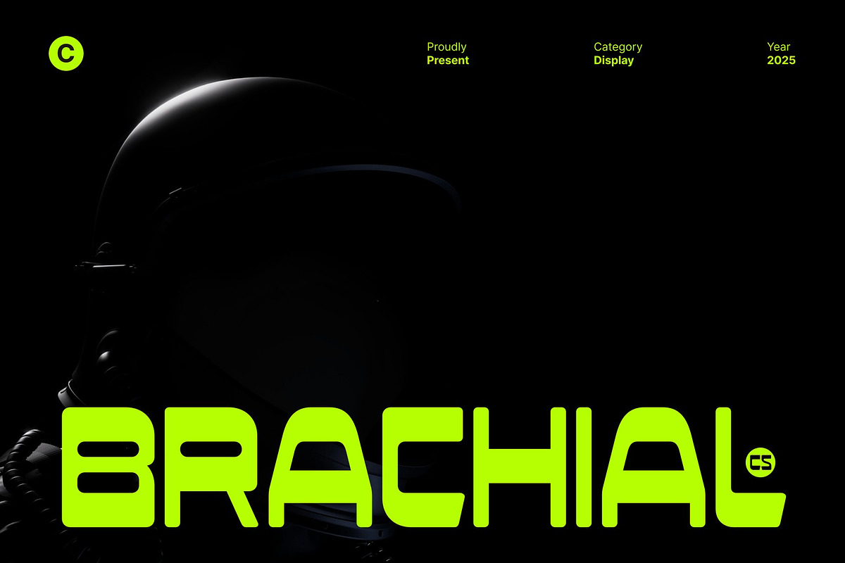 CS Brachial – Modern Futuristic Font, a Sans Serif Font by Craft Supply Co. (Photo 1 of 8)