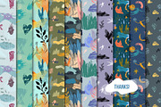 TRIBAL NATURE. 20 VECTOR PATTERNS, a Pattern Graphic by Shusha Guna Art (Thumbnail 15 of 15)