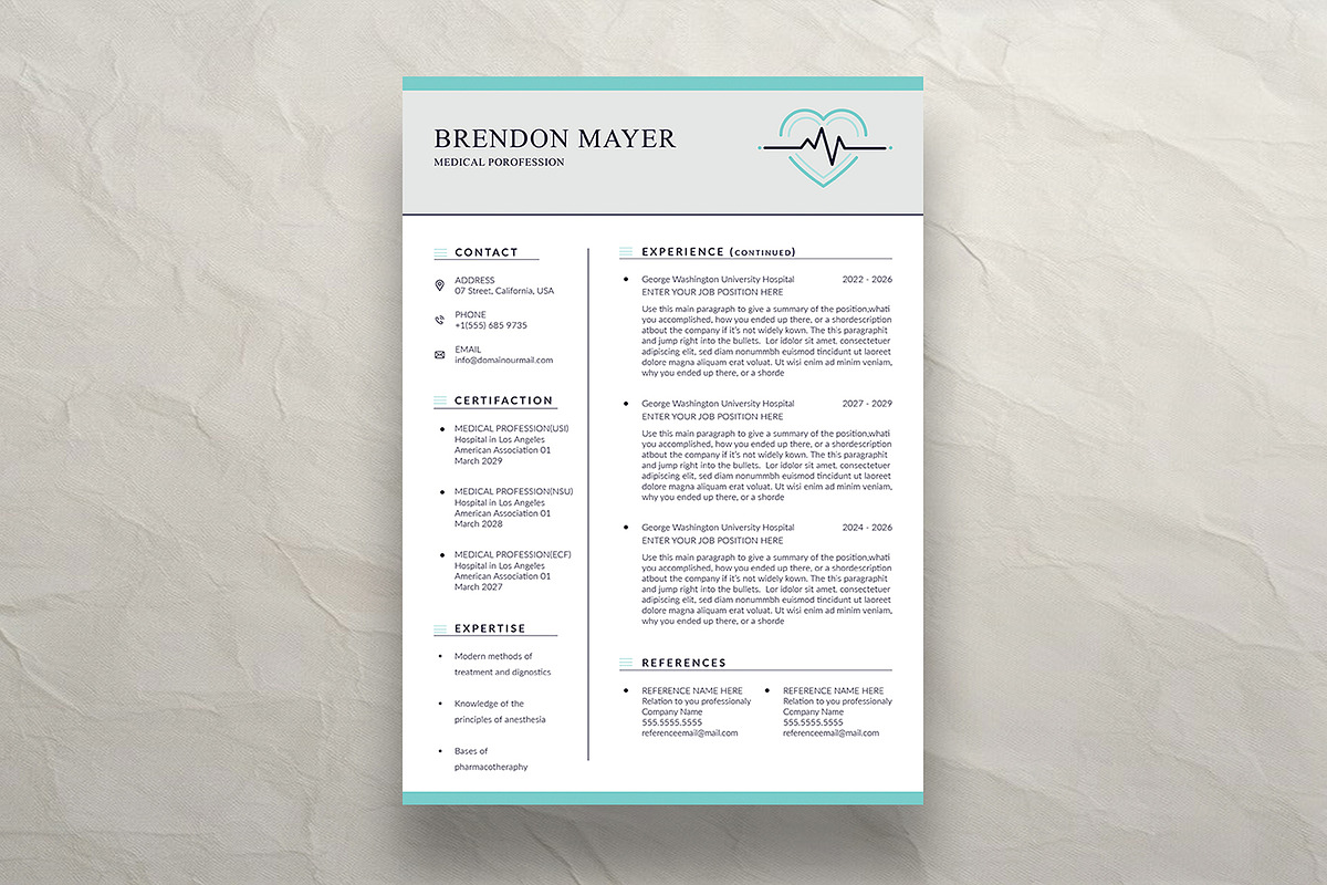 Resume, a Resume Template by DesignDevisers (Photo 3 of 10)