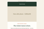 Restaurant Email Template Kit, an Email Template by Art Club (Thumbnail 2 of 5)