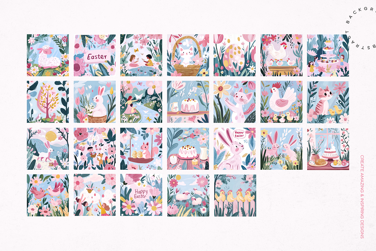 Easter in Pastel Paradise, a Seasonal Illustration by Lumeno (Photo 3 of 8)