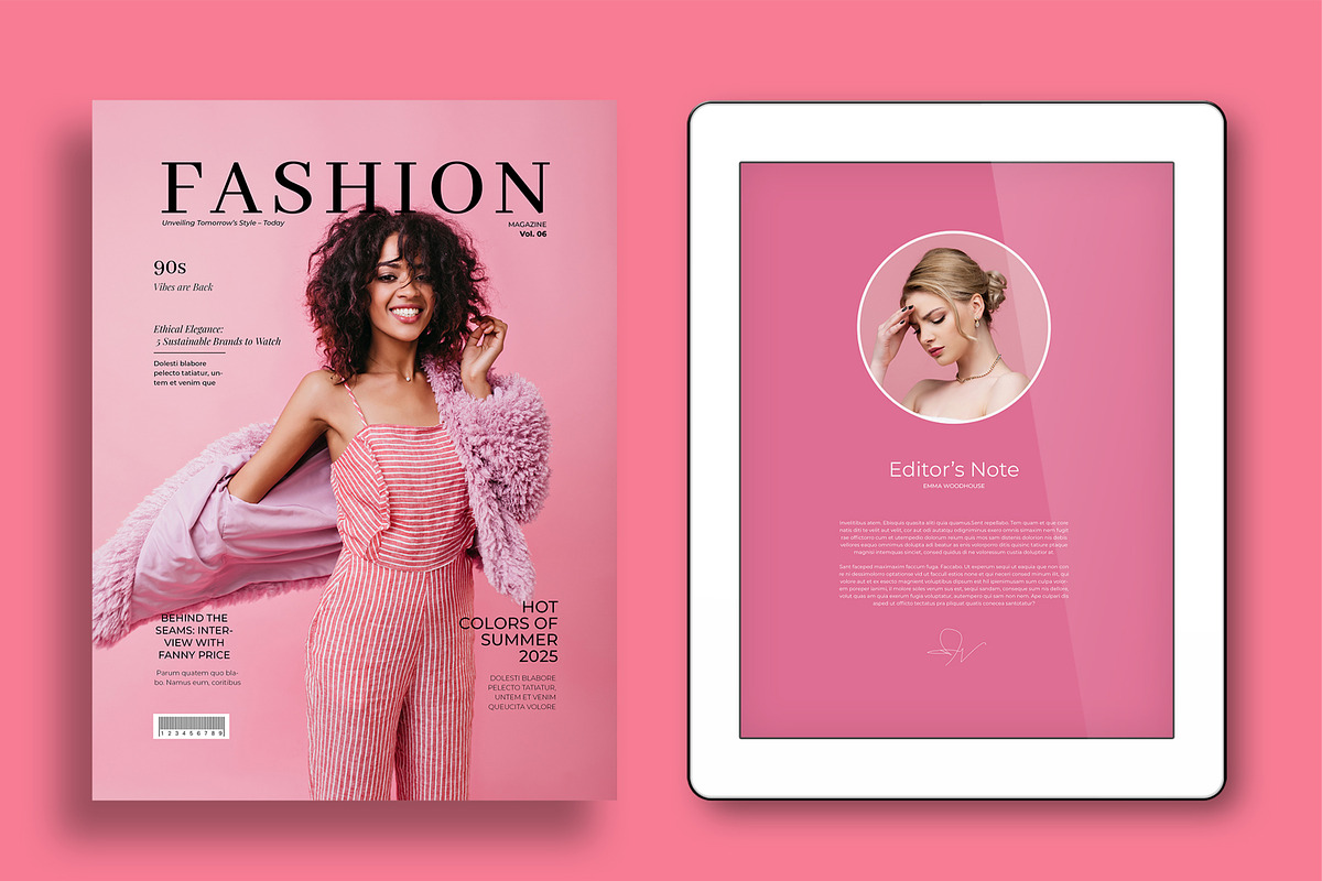 E Book Fashion Magazine Template, an UI Kit Template by MightyDesign (Photo 2 of 10)