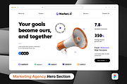 Marketing Agency Hero Header, a Templates & Theme by SquidPixey (Thumbnail 1 of 3)