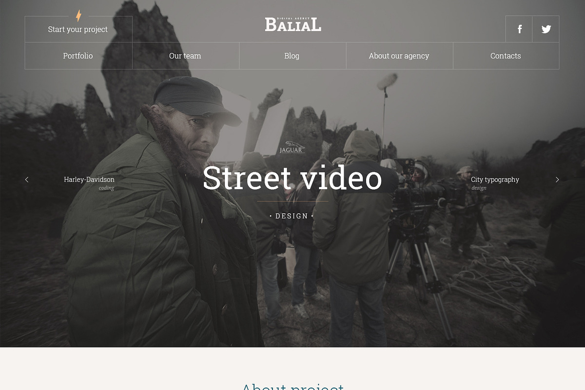 Balial PSD portfolio theme, a Websites & App Template by equoru (Photo 3 of 5)
