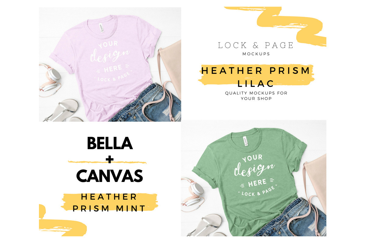 Bella Canvas 3001 Mega Bundle Mockup, a Shirt Mockup by lock and page (Photo 56 of 84)