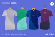 AA 2101 - Womens blank t-shirt set, a Shirt Mockup by Clothing Templates (Thumbnail 2 of 3)