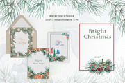 Christmas Watercolor Illustrations, a Decorative Illustration by BalanceUA (Thumbnail 12 of 18)
