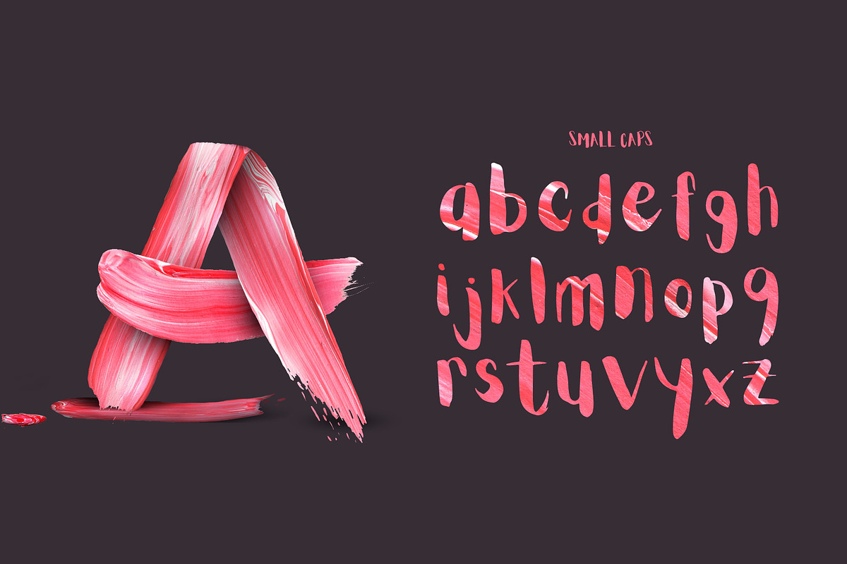 Aloja Extended Brush Font preview 6