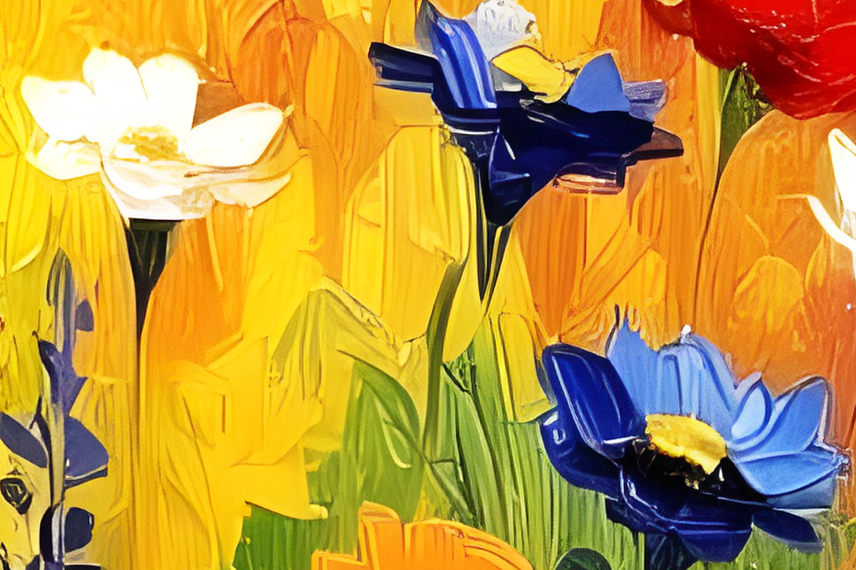 Field Of Wild Flowers, a Decorative Illustration by Sharon Schwalbe (Photo 4 of 6)