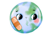 Cute Earth Day Clipart Set, Kawaii, an Education Illustration by the_myro (Thumbnail 4 of 7)