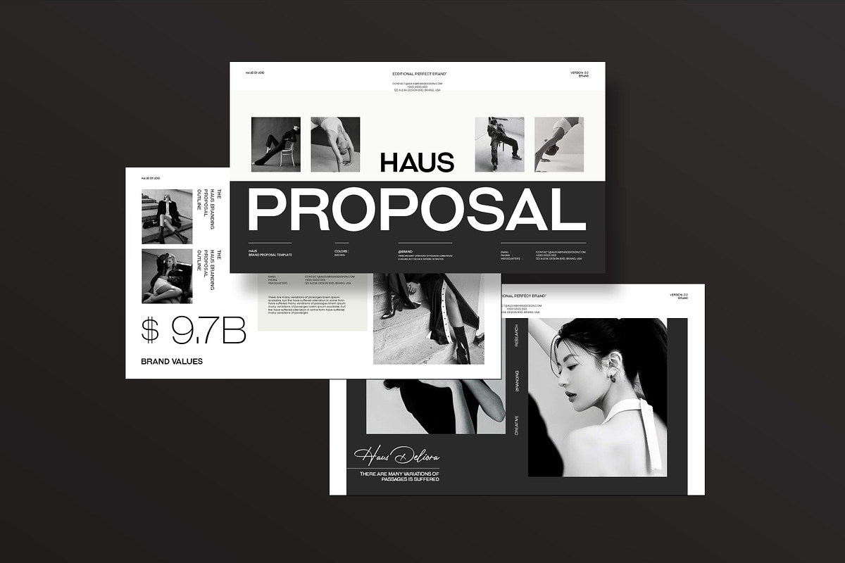 HAUS | Brand Proposal Presentation, a Presentation Template by Slide-Agency (Photo 3 of 11)