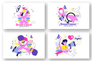 10 Breast Cancer Awareness, a Healthcare Illustration by denayunebgt (Thumbnail 3 of 4)
