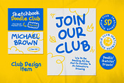 Sketchbook Doodle, a Handwritten Font by graphicook (Thumbnail 8 of 10)