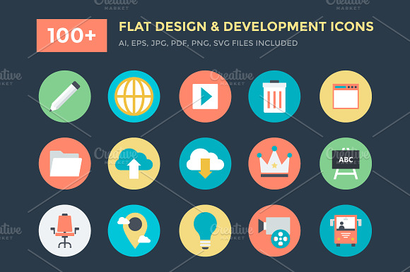 100 Design And Development Icons