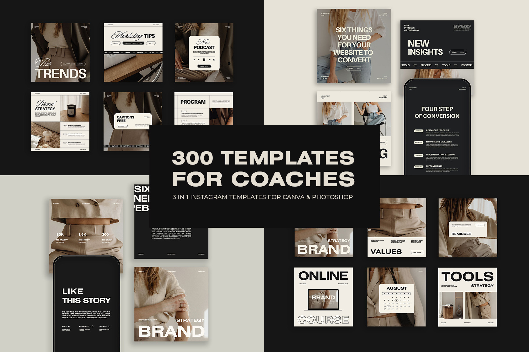 300 Instagram Templates for Coaches II
