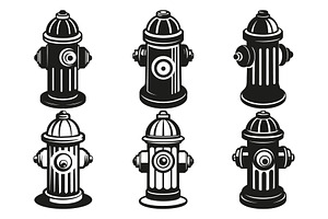 Fire Hydrant Illustrations, an Object Graphic by Billah Hub
