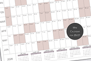 A0 Printable Wall Calendar 2025/2026, a Stationery Template by 3PointsCreative (Thumbnail 6 of 8)